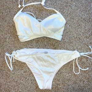 Shimmer Wrap Bikini Set